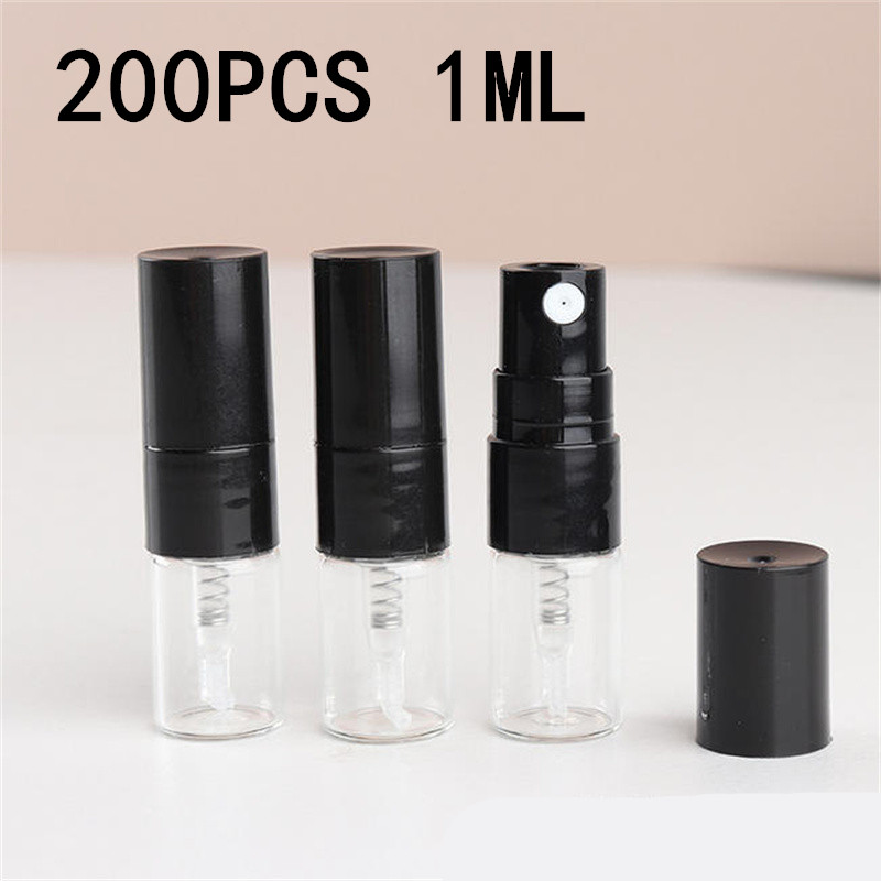 Perfume Fragrance World Qahwa - 5-200PCS 1ML Portable Glass Perfume Bottles