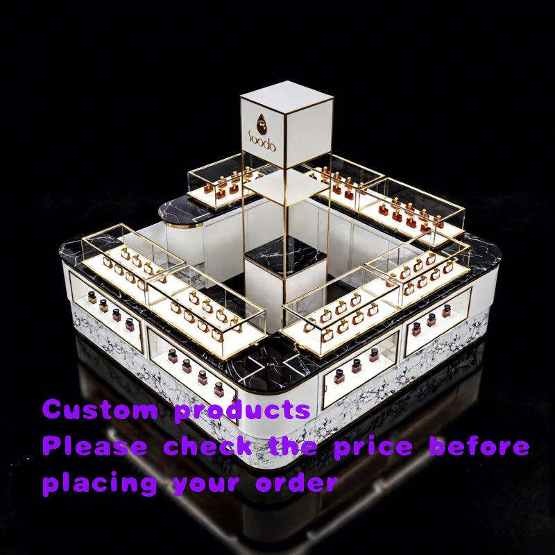 Perfume Light Fragrance - custom.Luxury Perfume Booth Kiosk Design Rotating