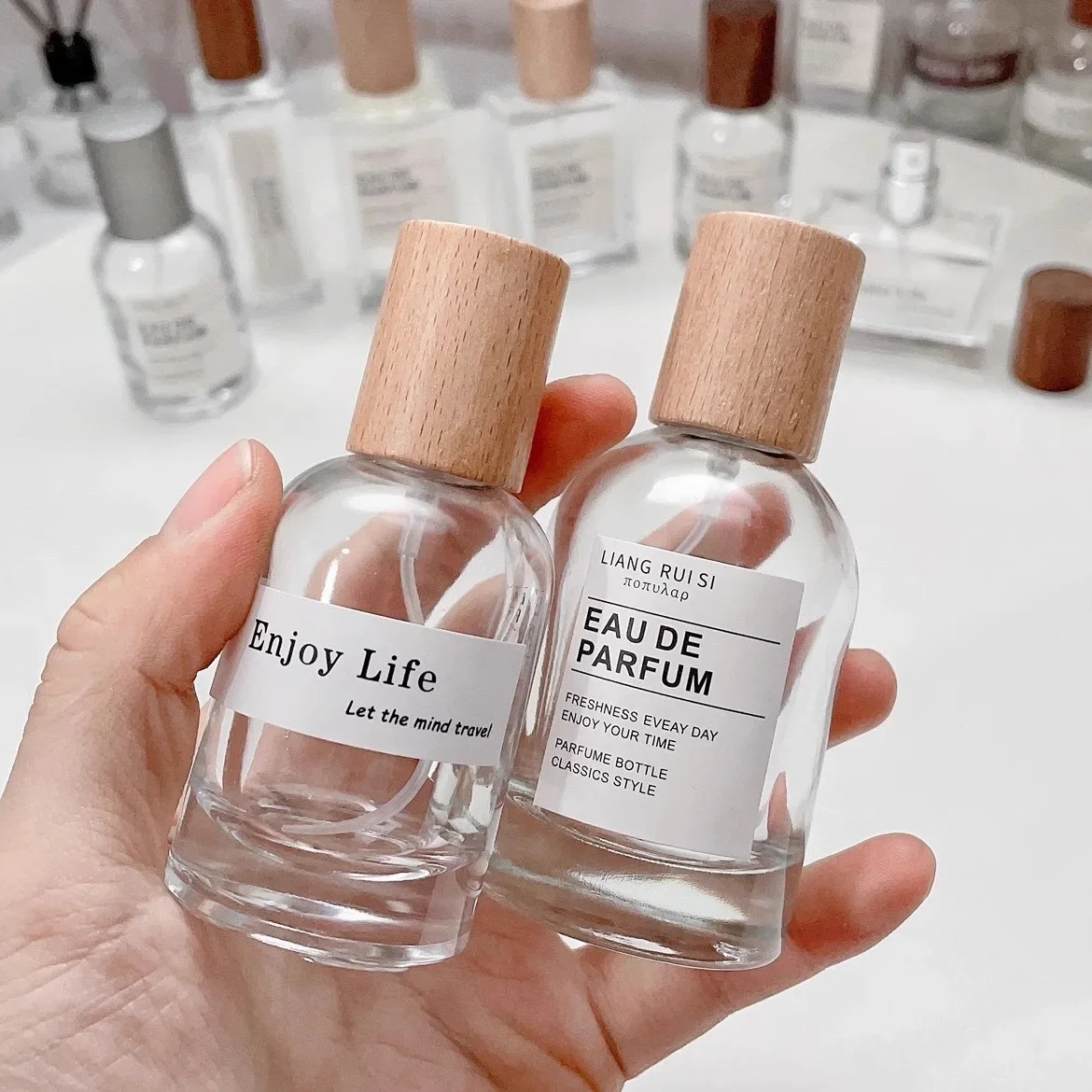 Perfume Fragrance World Qahwa - 30/50ML Glass Perfume Bottle Spray Bottle