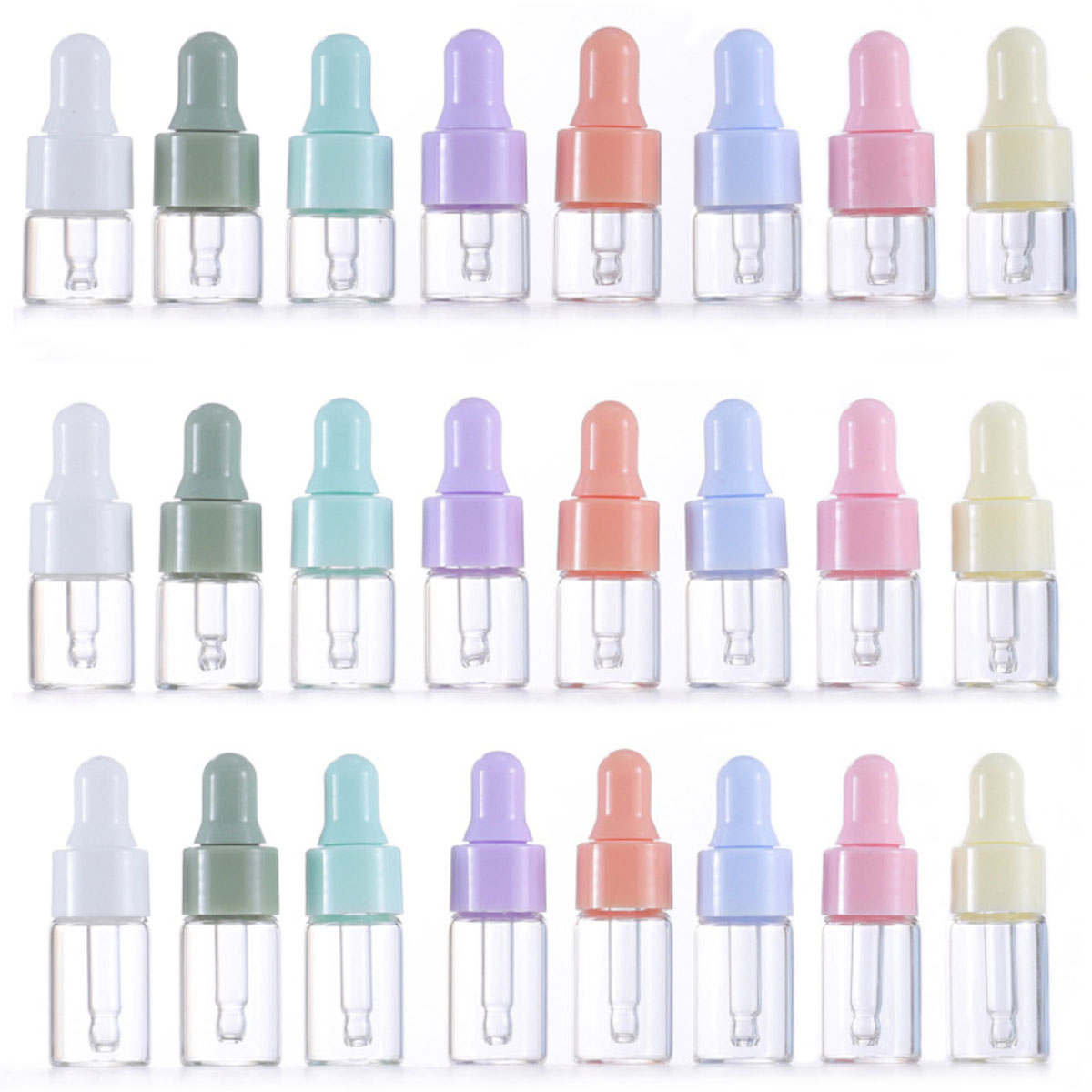 Perfume Fragrance World Qahwa - 8x 1/2/3/5ml Clear Glass Dropper Bottles