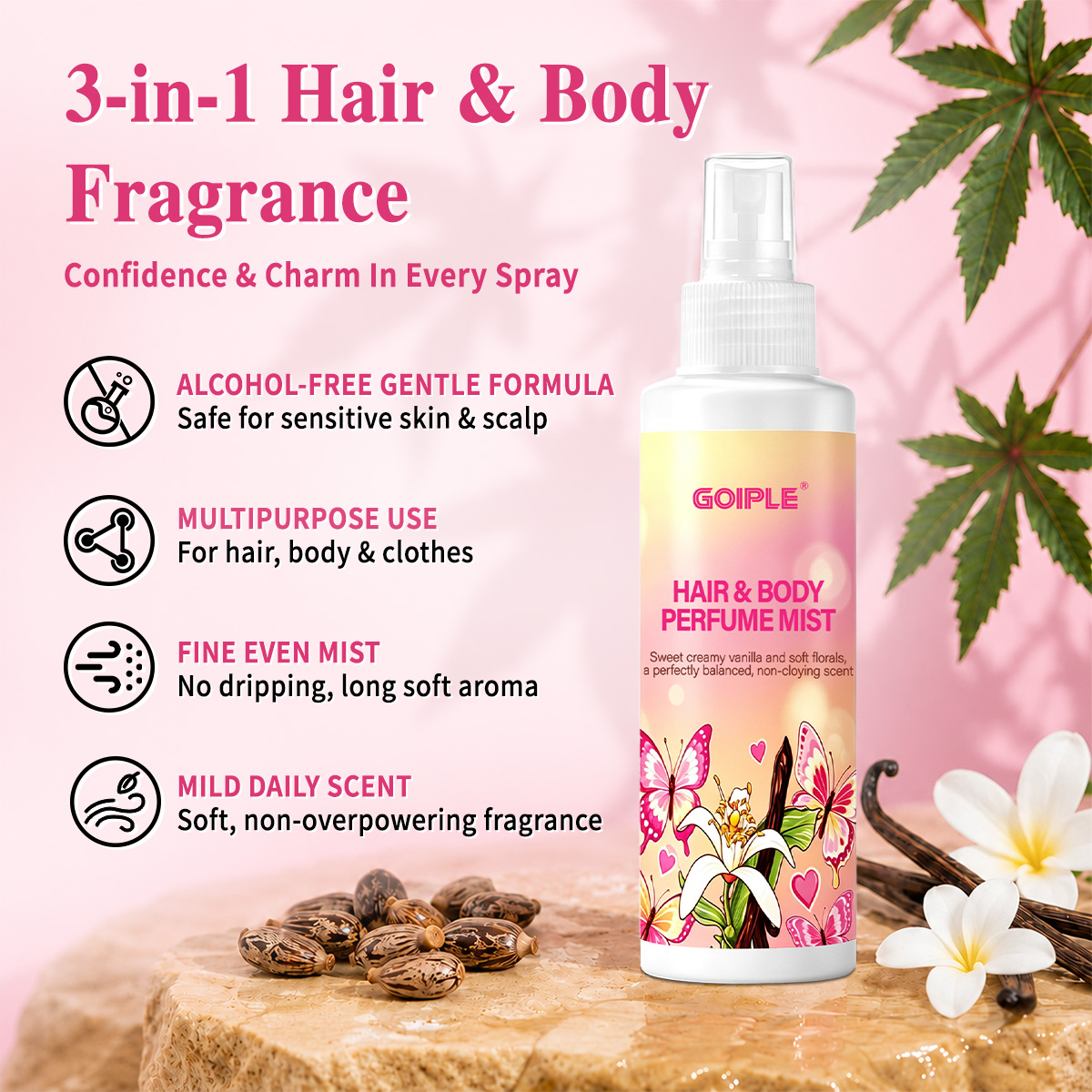 Hair & Body Perfume Mist Body  - Perfume Light Fragrance ulasan dan harga
