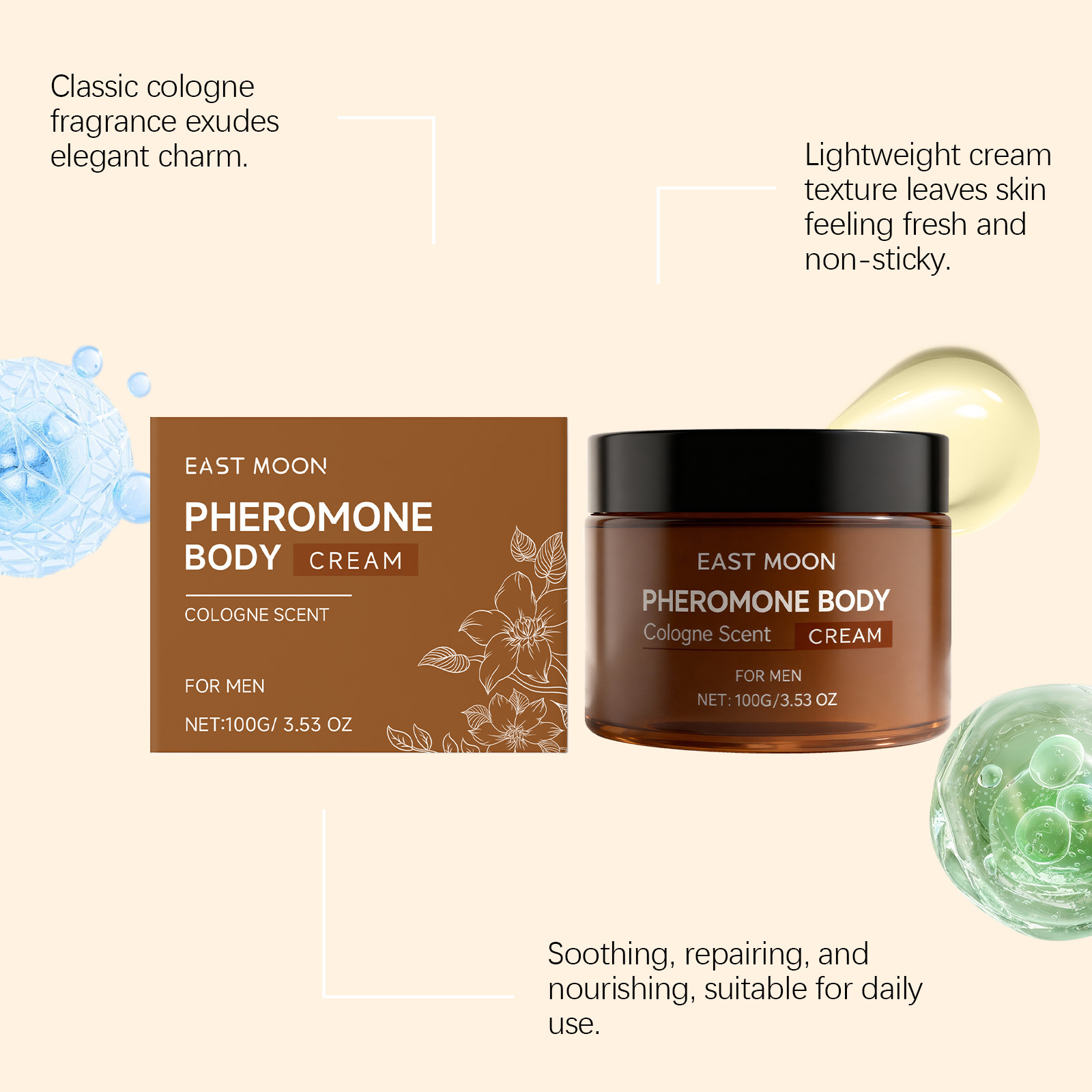 East Moon Men Fragrance Moistu - Perfume Fragrance Body Lotion ulasan dan harga