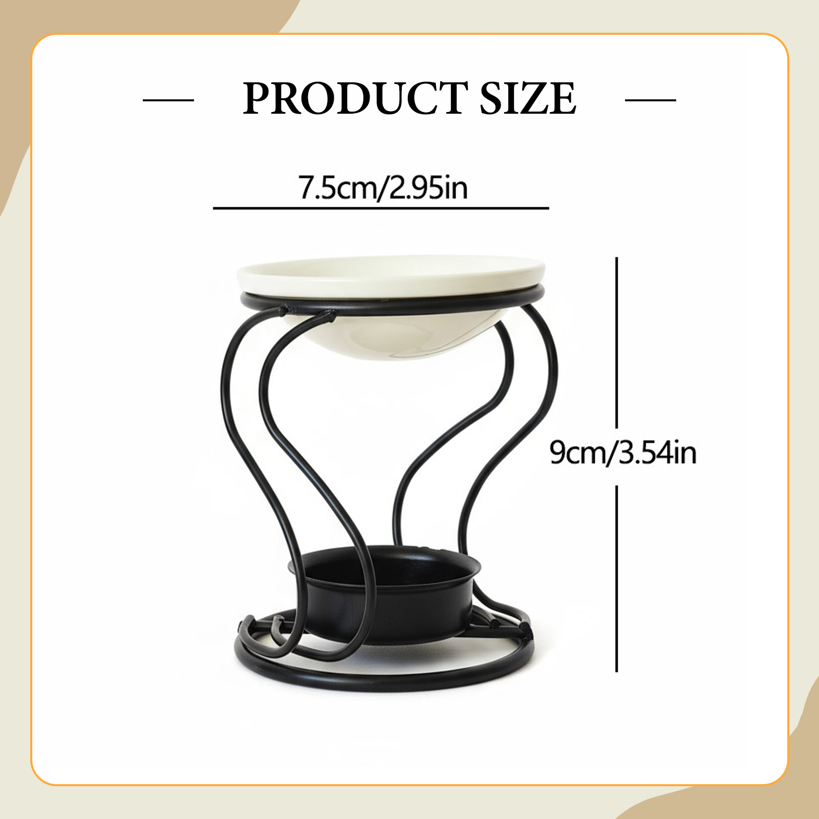 Creative Metal Oil Burner Wax  - Perfume Fragrance Base ulasan dan harga