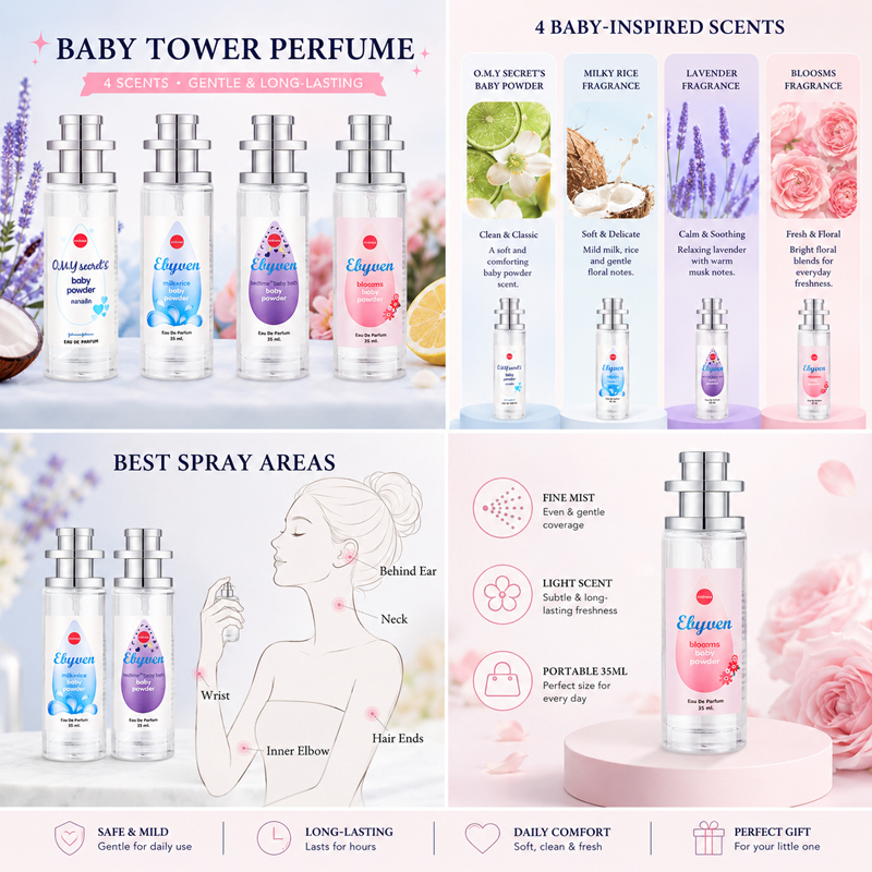 2pcs 35ml Baby Powder Perfume  - Perfume Lavender Fragrance ulasan dan harga