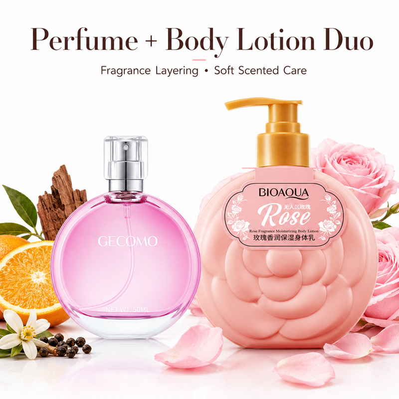 GECOMO Women's Perfume Set 50m - Perfume Fragrance Body Lotion ulasan dan harga