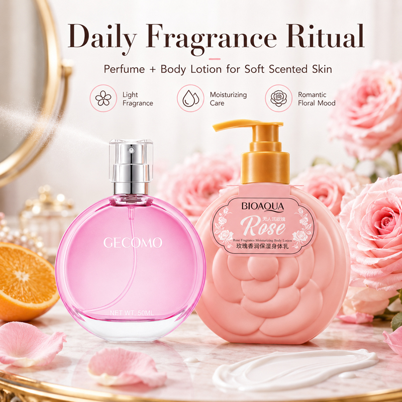 GECOMO Women's Perfume Set 50m - Perfume Fragrance Body Lotion ulasan dan harga