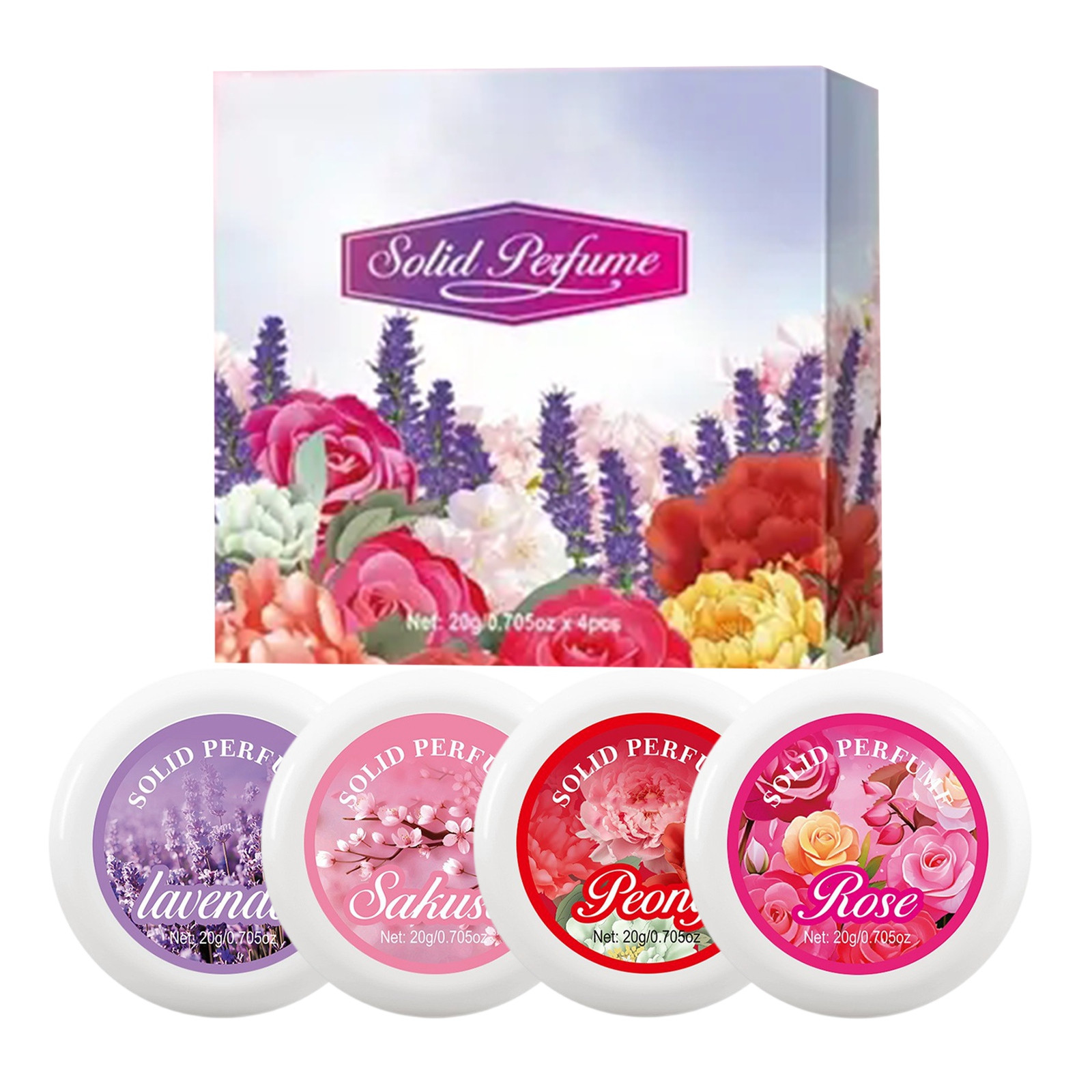 4pcs/Box Body Lotion Gift Box  - Perfume Fragrance Body Lotion ulasan dan harga