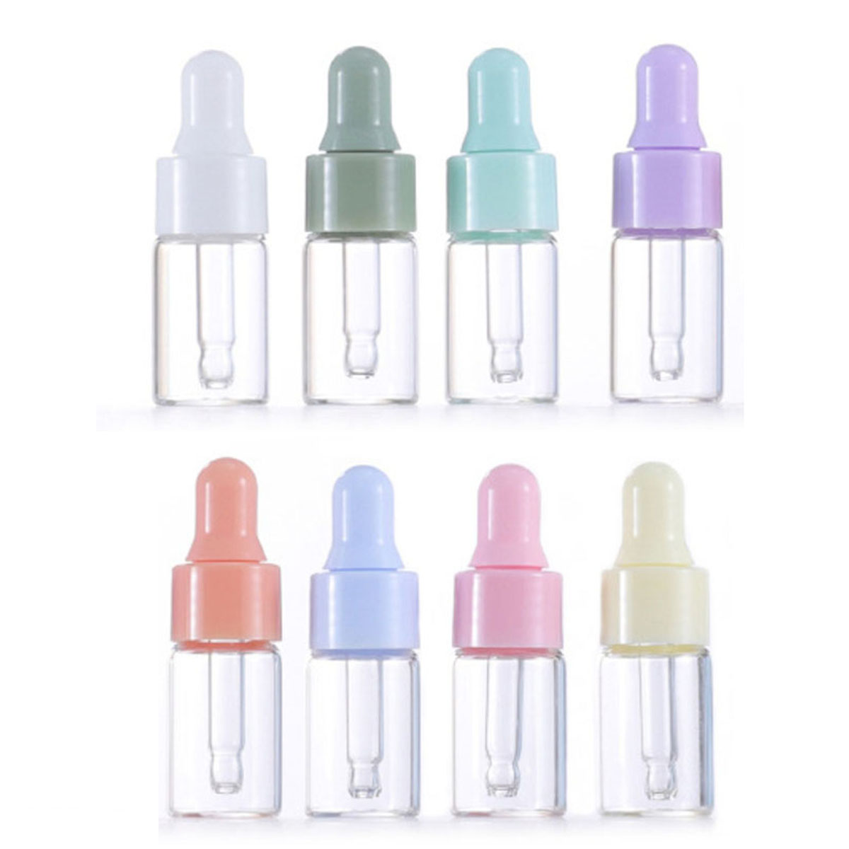 8x 1/2/3/5ml Clear Glass Dropp - Perfume Fragrance World Qahwa ulasan dan harga